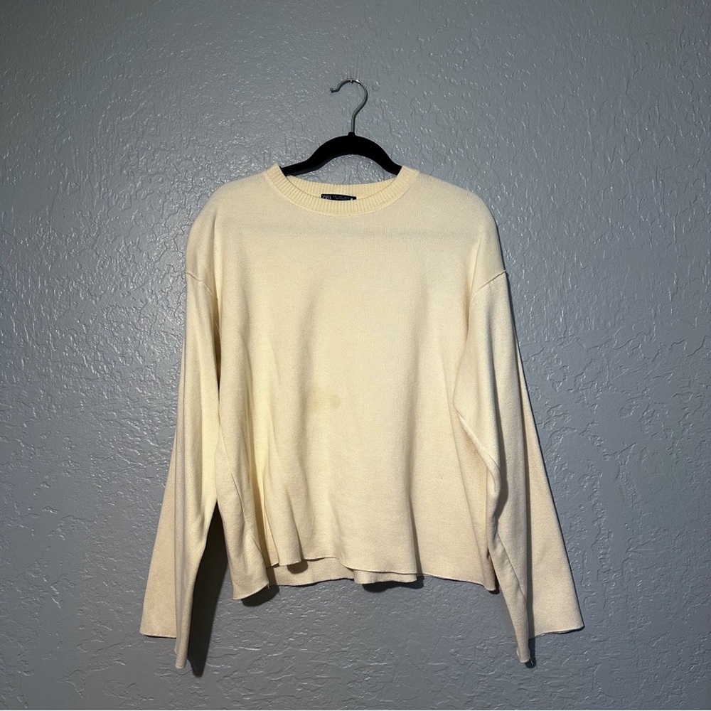 Zara Boxy Fit Pullover Sweater Size L